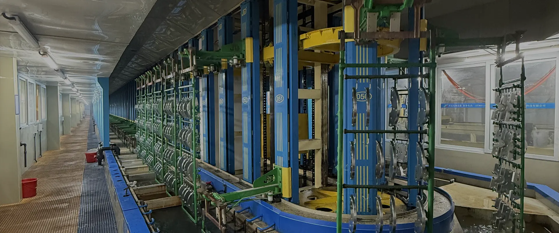 สายการชุบโครงสำหรับตั้งสิ่งของสำหรับรัดและการชุบด้วยไฟฟ้า PCB